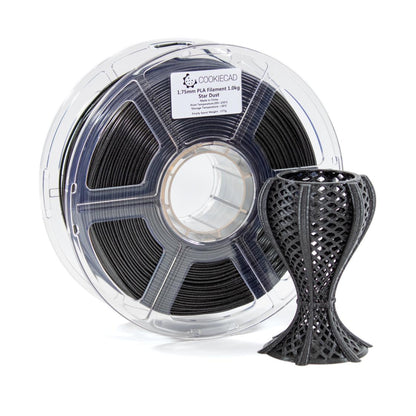 Cookiecad - Star Dust Glitter Black PLA Filament (1.75mm, 1kg)