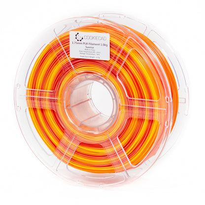 Cookiecad - Sunrise (pink → orange → yellow) PLA Filament 1.75mm, 1kg