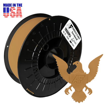 American Filament - Tough Pro PLA+ Filament | Coyote Brown, 1.75mm (1kg)