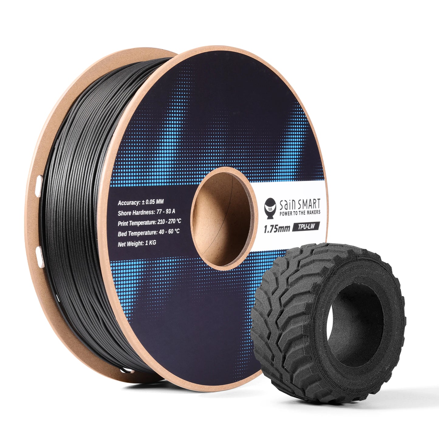 SainSmart - Lightweight Foaming LW-TPU Filament 1.75mm Matte