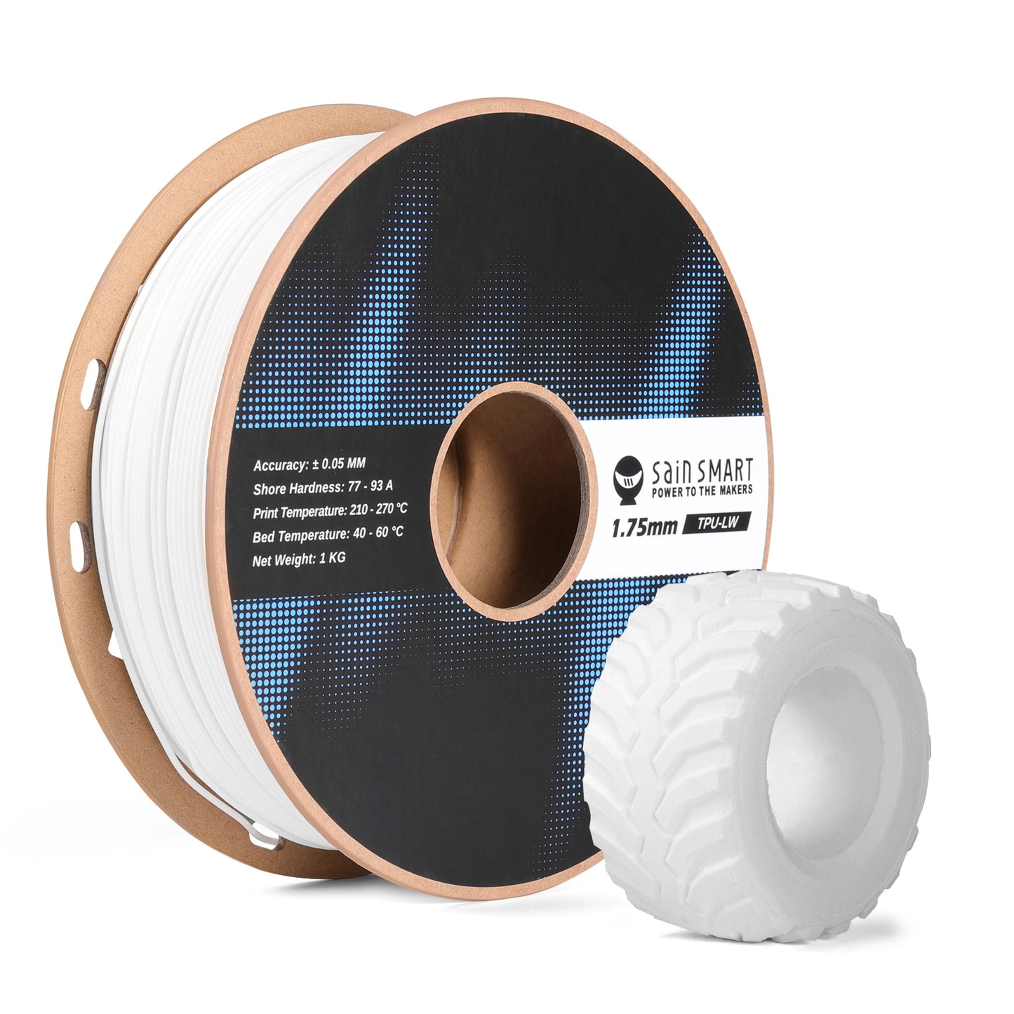 SainSmart - Lightweight Foaming LW-TPU Filament 1.75mm Matte