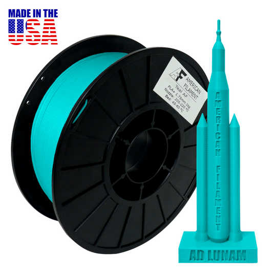American Filament - Teal PLA+ Filament | 1.75mm Premium Professional-Grade