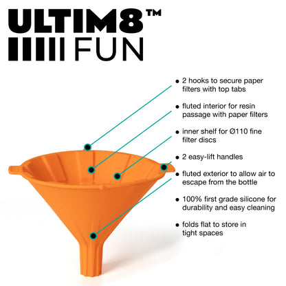 ULTIM8™ FUN - Foldable Silicone Resin & IPA Filtering Funnel