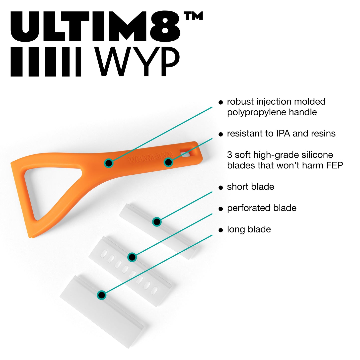 ULTIM8™ WYP - Ultimate Silicone Spatula & Mixing Tool for Resin 3D Printing