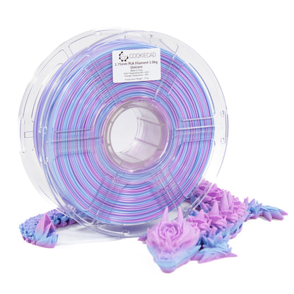 Cookiecad - Unicorn 🦄 (pink → blue → purple) PLA Filament 1.75mm, 1kg