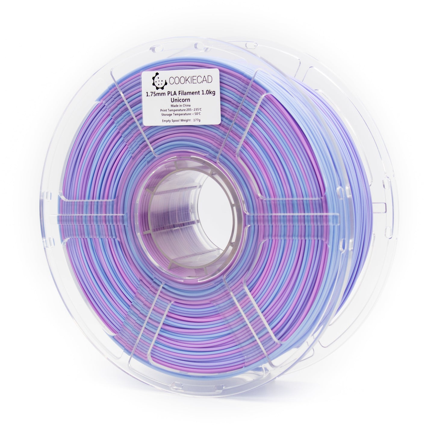 Cookiecad - Unicorn 🦄 (pink → blue → purple) PLA Filament 1.75mm, 1kg