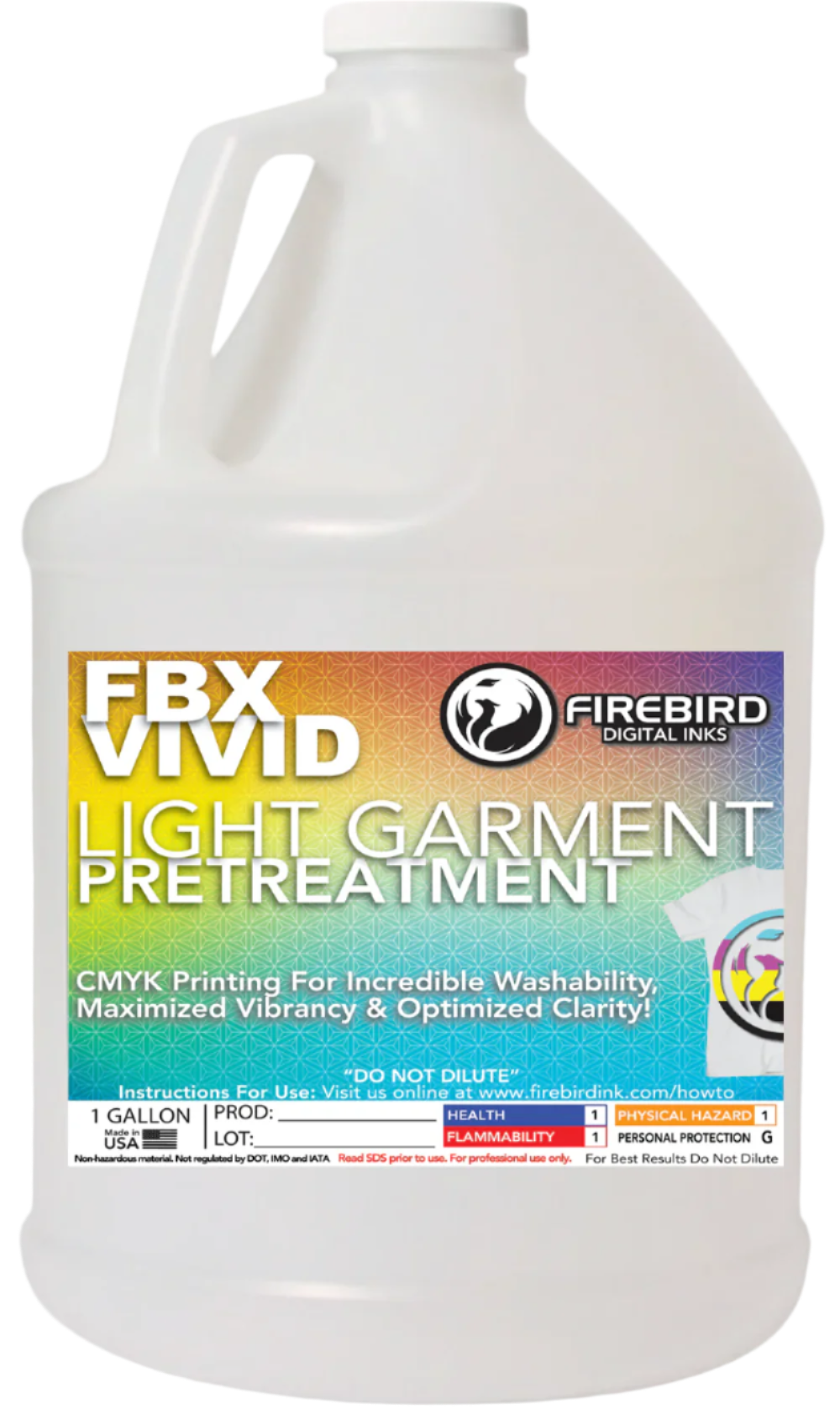Firebird Ink - FBX-VIVID Light Garment DTG Pretreatment