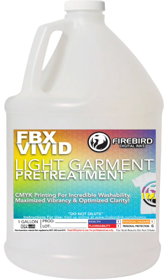Firebird Ink - FBX-VIVID Light Garment DTG Pretreatment
