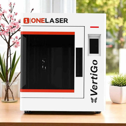 OneLaser VertiGo™ Performance 38W RF Rotary Laser Engraver for Drinkware