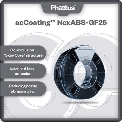 aeCoating™ NexABS-GF25 3D Printing Filament (25% Glass Fiber Reinforced)