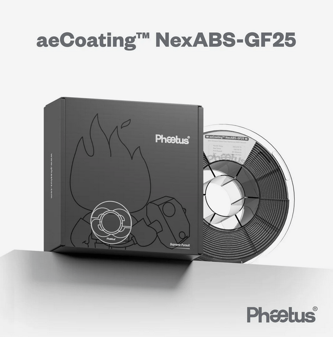 aeCoating™ NexABS-GF25 3D Printing Filament (25% Glass Fiber Reinforced)
