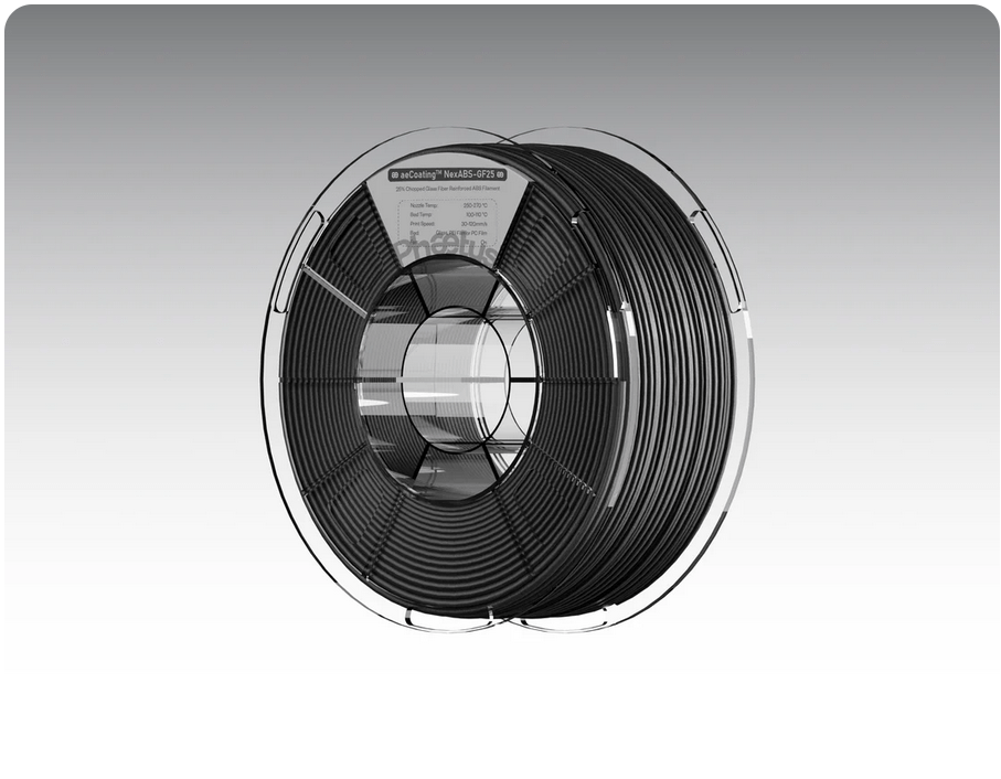 aeCoating™ NexABS-GF25 3D Printing Filament (25% Glass Fiber Reinforced)