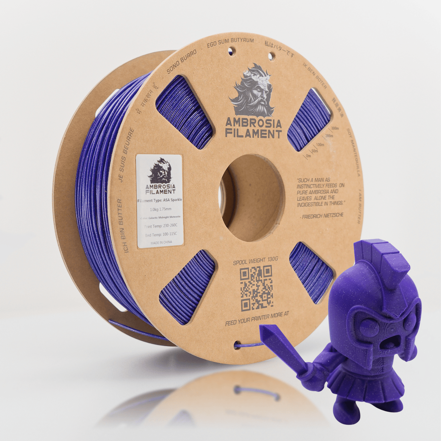 AMBROSIA - Galactic (Sparkle) PLA Filament of the Gods - 1KG