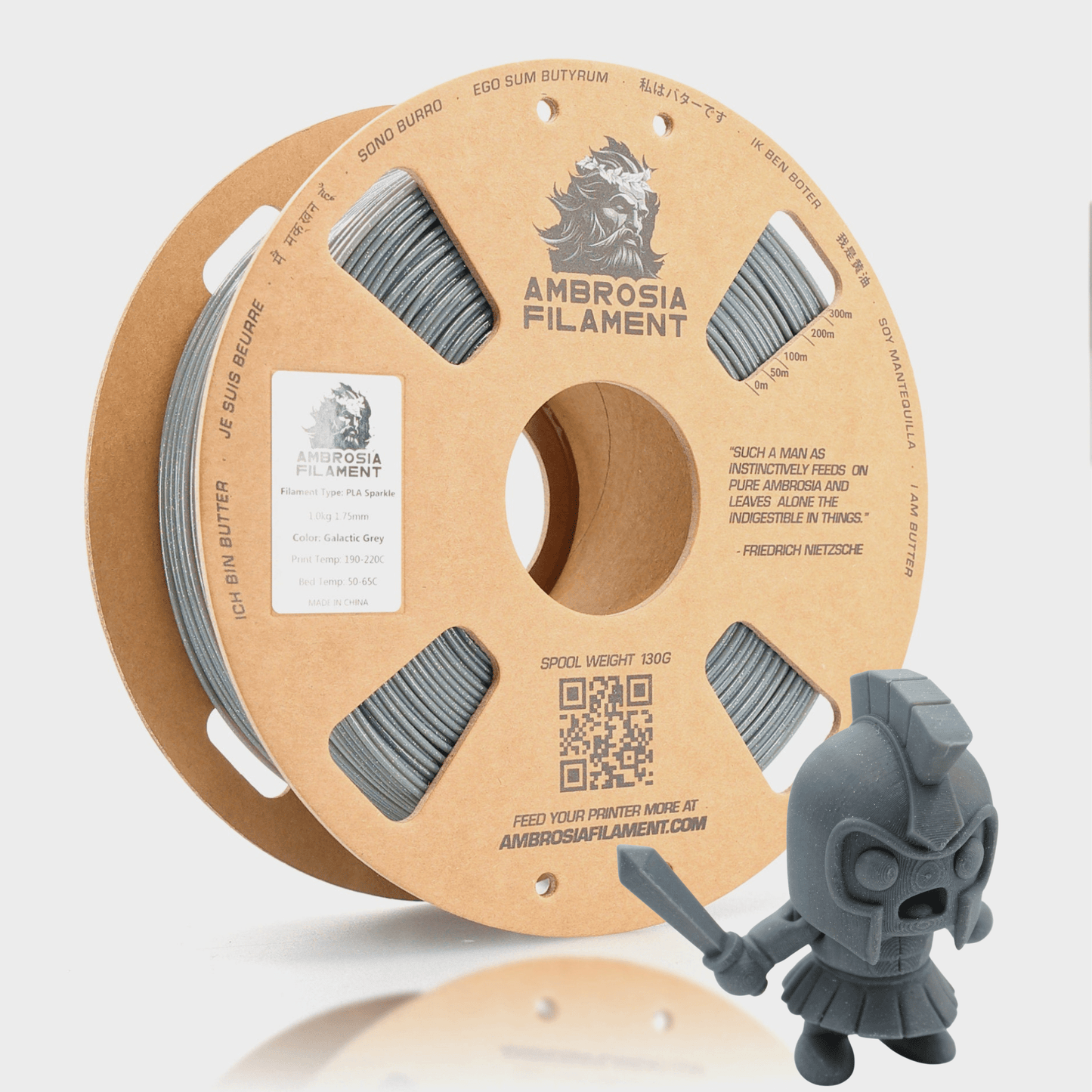AMBROSIA - Galactic (Sparkle) PLA Filament of the Gods - 1KG