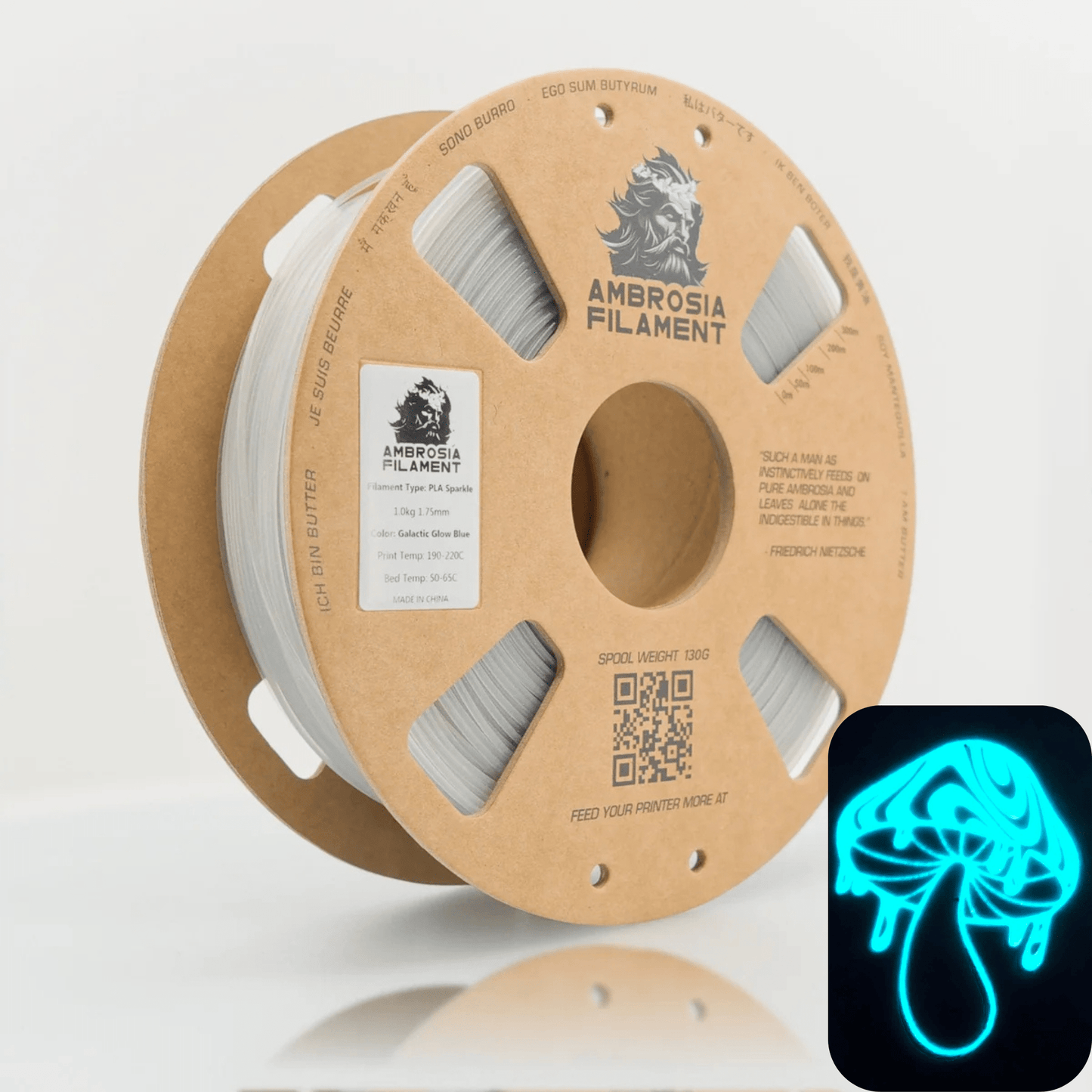 AMBROSIA - Galactic (Sparkle) PLA Filament of the Gods - 1KG