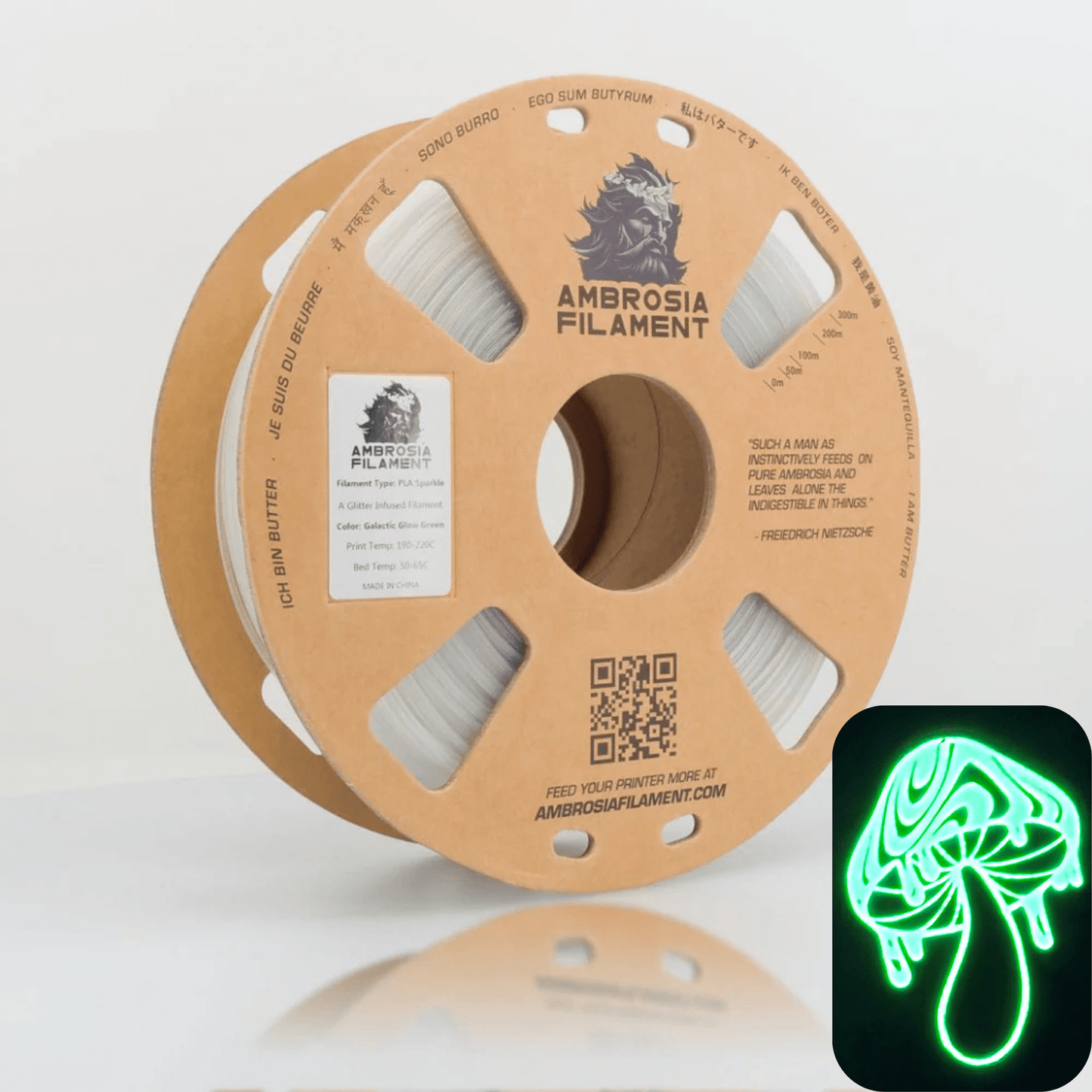 AMBROSIA - Galactic (Sparkle) PLA Filament of the Gods - 1KG