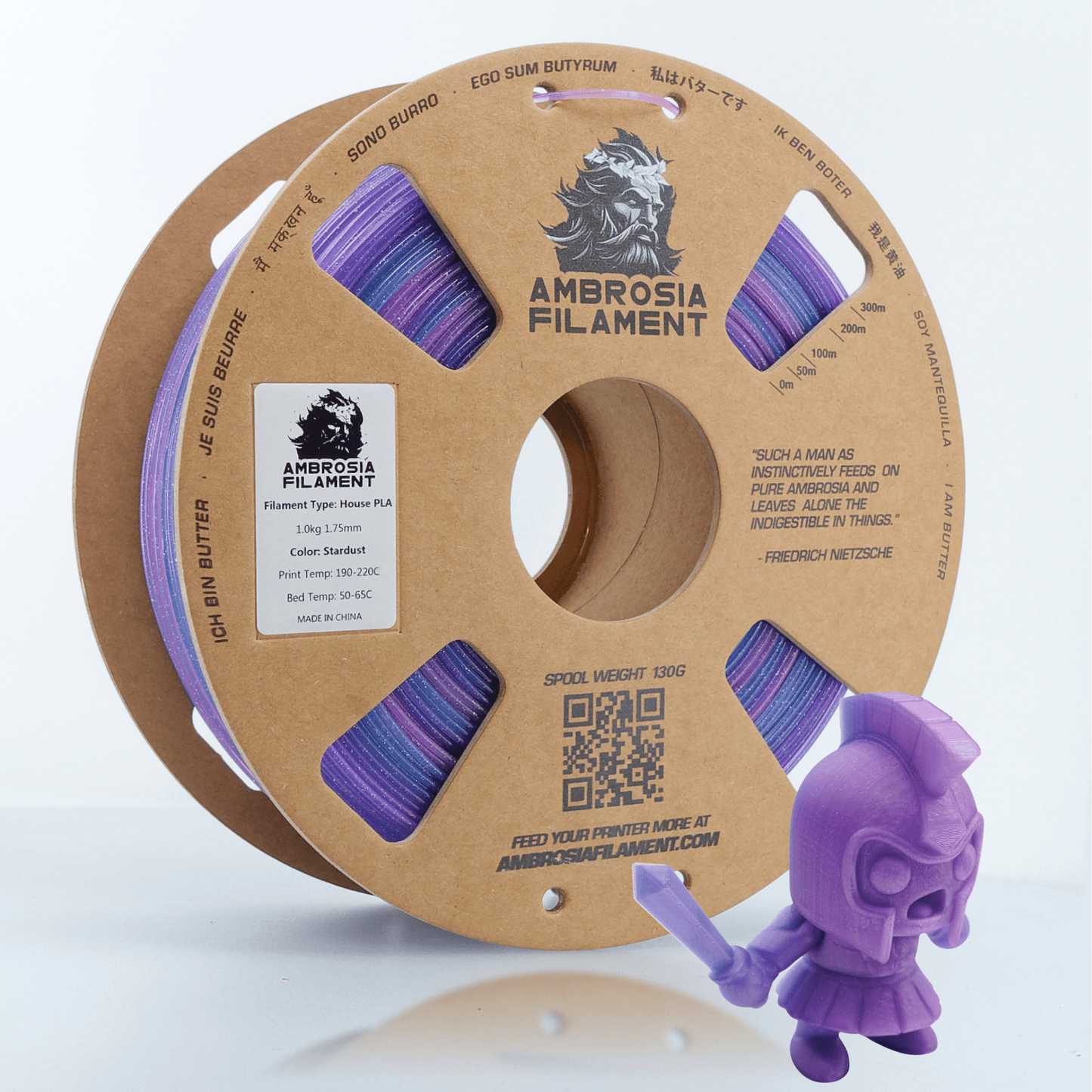 AMBROSIA - Galactic (Sparkle) PLA Filament of the Gods - 1KG