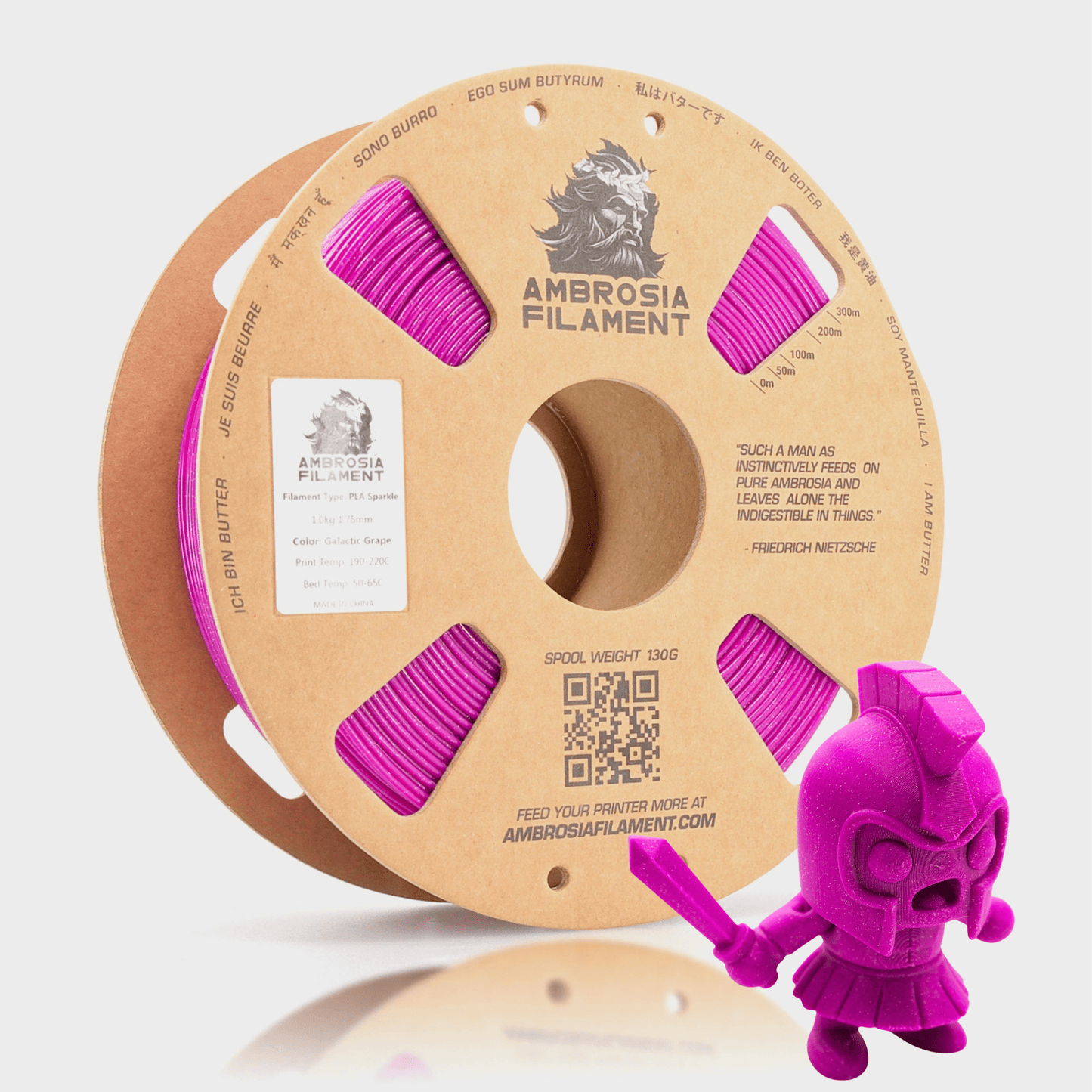 AMBROSIA - Galactic (Sparkle) PLA Filament of the Gods - 1KG