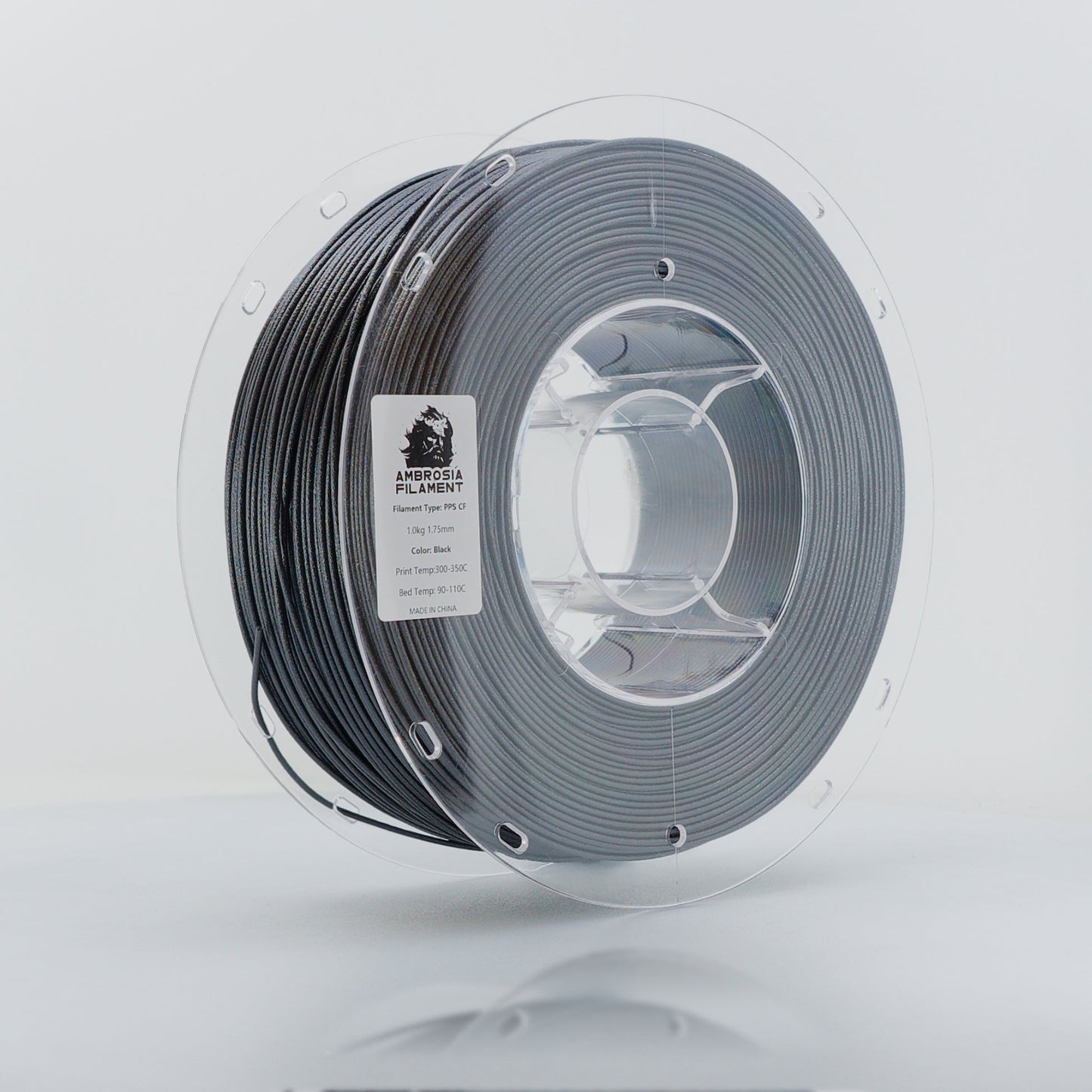 AMBROSIA PPS-CF Filament 1kg - High-Temp Industrial Grade - Bambu AMS Compatible