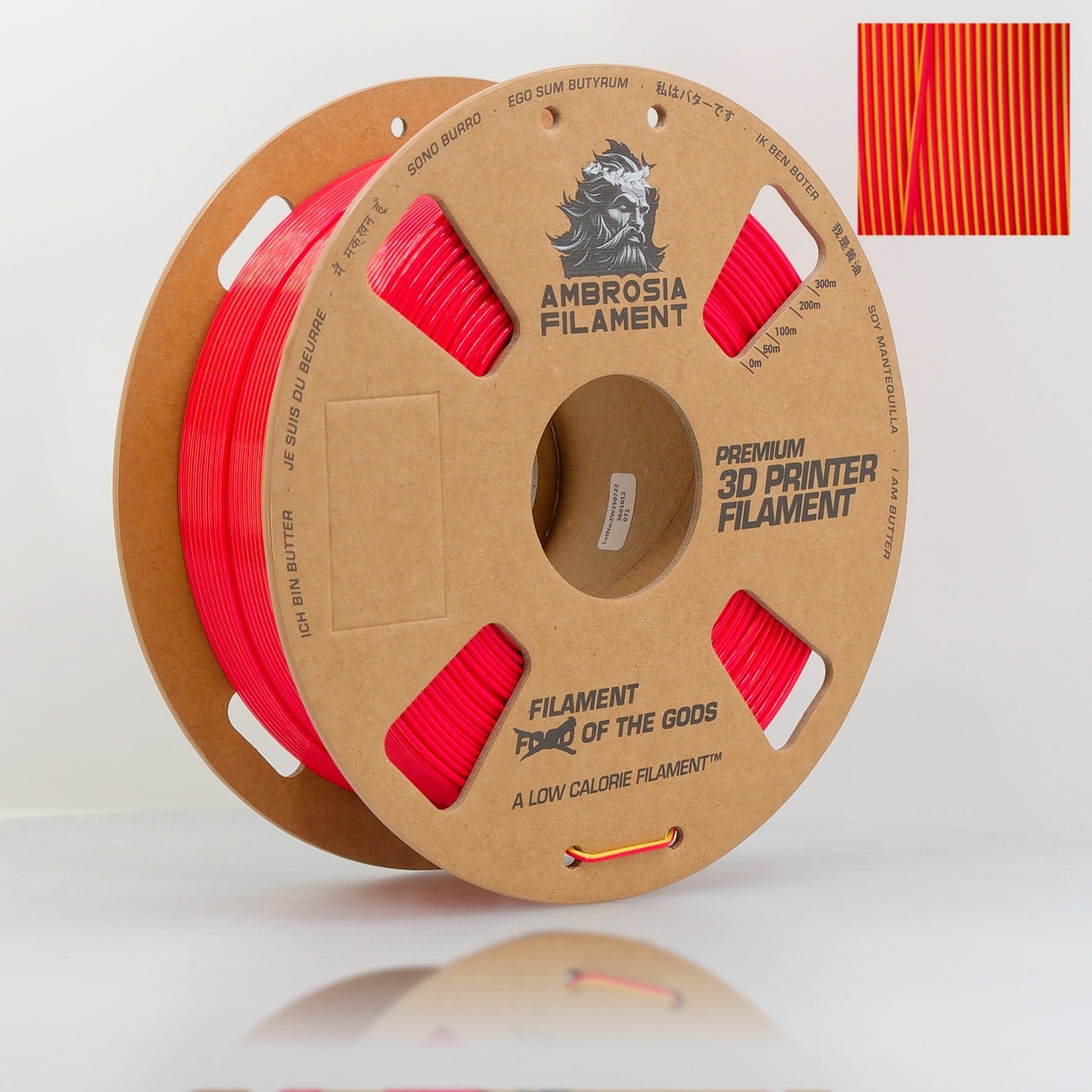 AMBROSIA - SILK PLA Filament of the Gods - 1KG