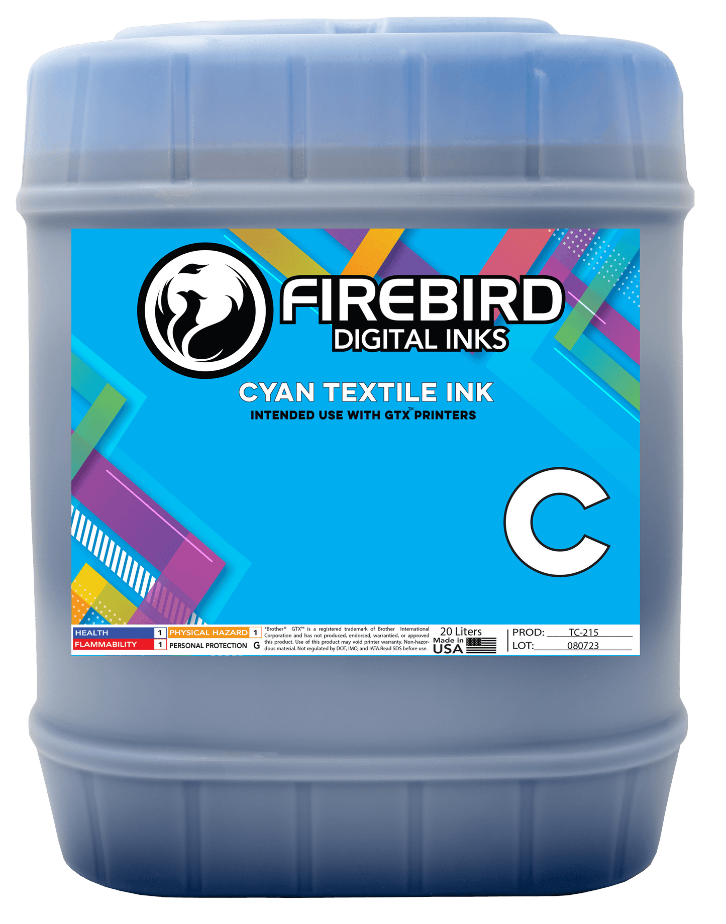 Firebird Ink - DTG Ink Compatible with Brother GTX Pro B