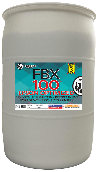 Firebird Ink - FBX-100 Gen3 Epson Optimized DTG Pretreatment