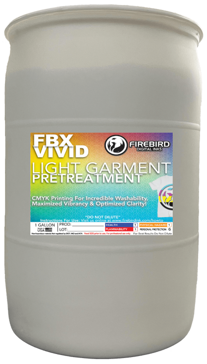 Firebird Ink - FBX-VIVID Light Garment DTG Pretreatment