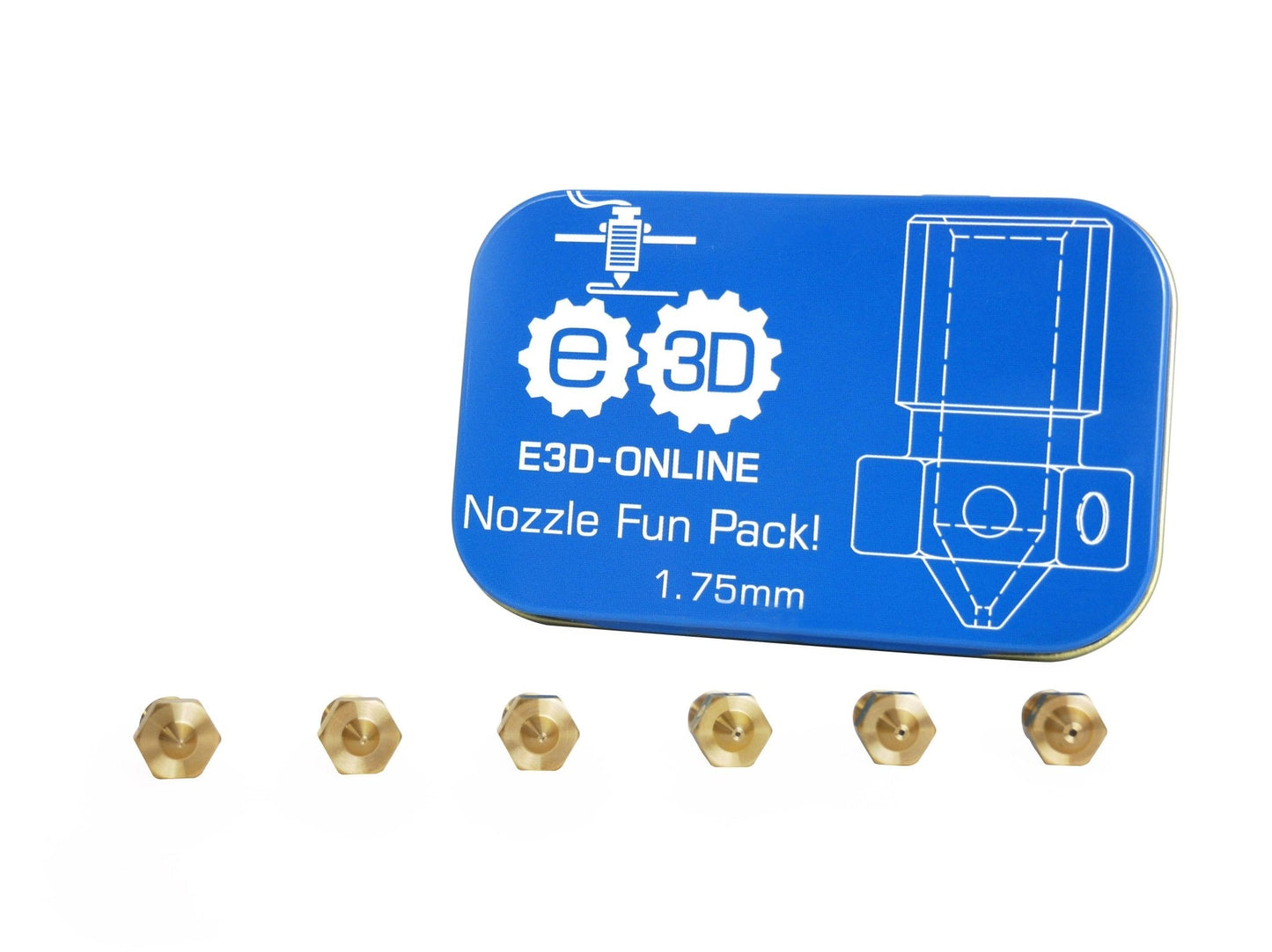 Genuine E3D V6 Brass Nozzles | Singles & Fun Pack