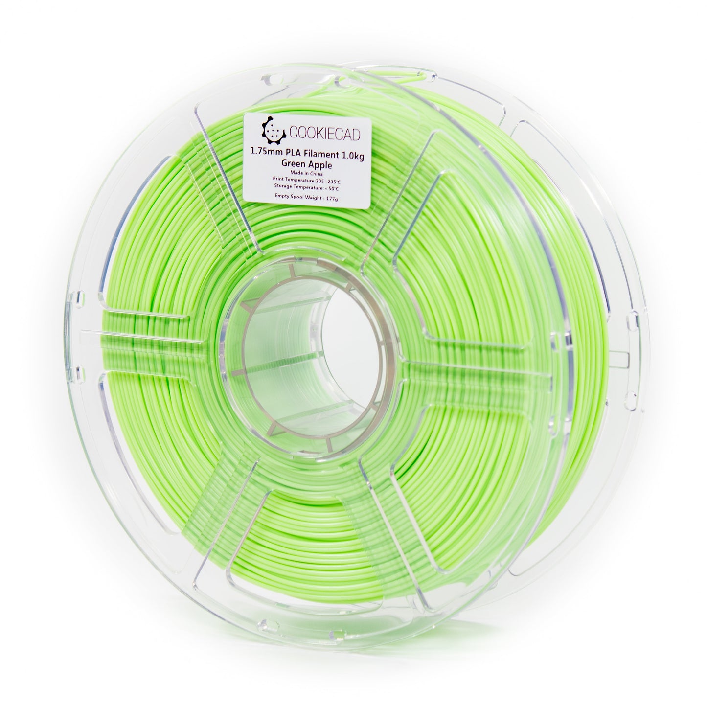 Cookiecad - Green Apple PLA Filament | Vibrant Bright Green 1.75mm (1kg)
