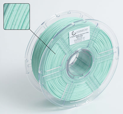Cookiecad - Mint Chip Marble Textured PLA Filament (1.75mm, 1kg)