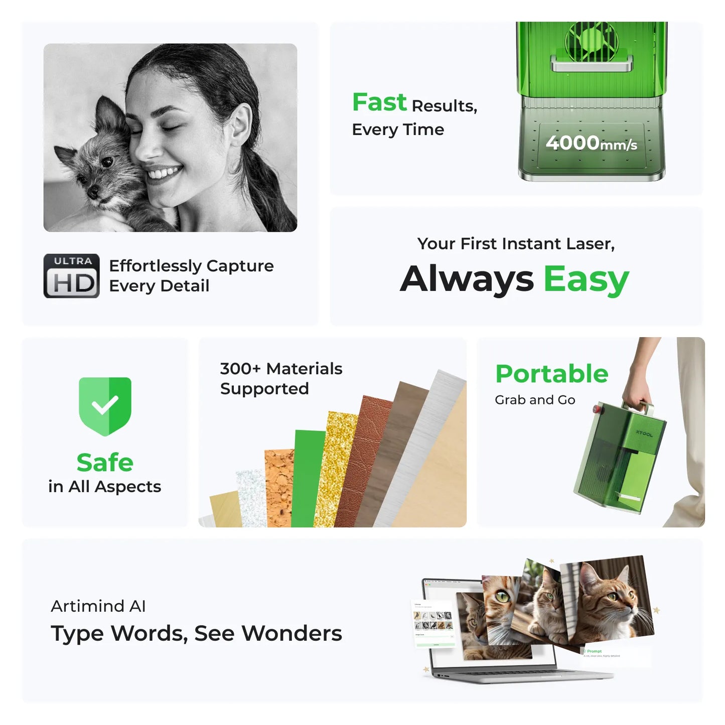 xTool - F1 Fast and Portable Laser Engraver