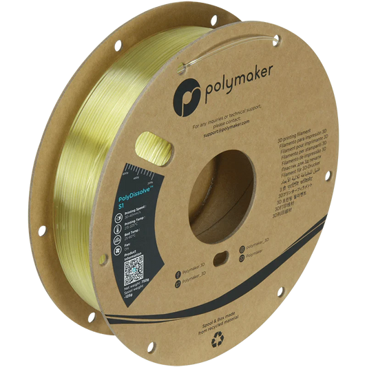 Polymaker - PolyDissolve S1 (PVA) Dissolvable 3D Printer Filament - 0.75KG 1.75mm