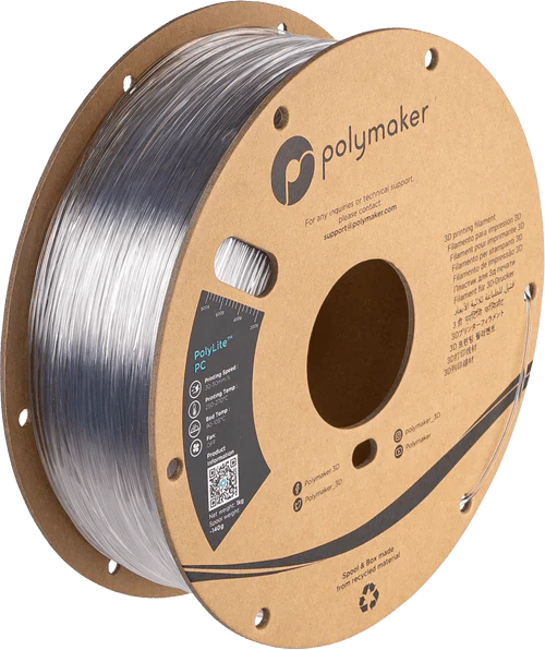 Polymaker - PolyLite - PC Polycarbonate 3D Printer Filament 1KG 1.75mm