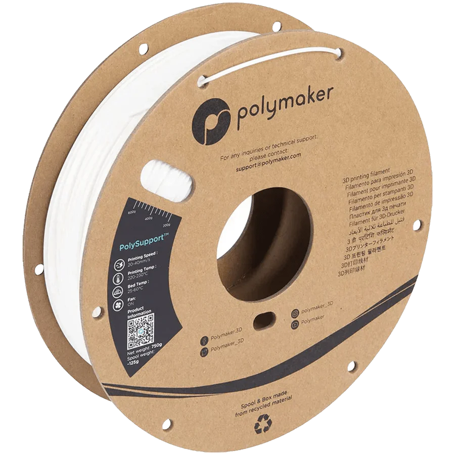 Polymaker - PolySupport - 3D Printer Filament for Support Material for PLA 750g 1.75mm