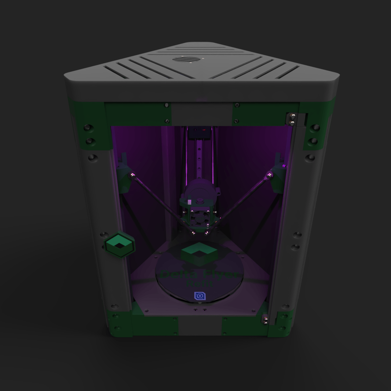 Rolohaun Delta Flyer DIY 3D Printer Kit | Compact Delta Build