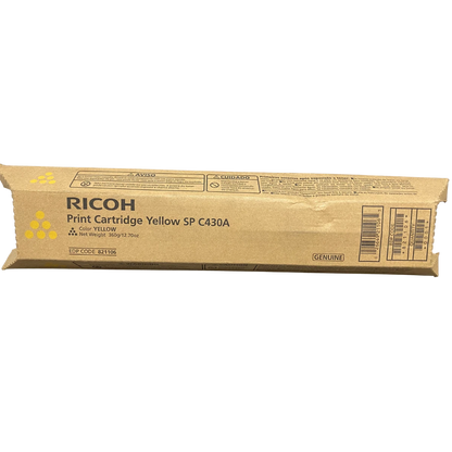 Yellow Ricoh C430A Toner Cartridge Genuine (821106)