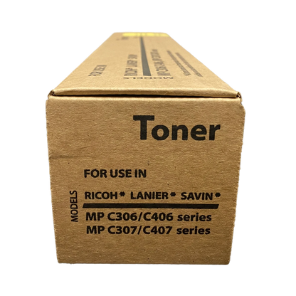 Yellow Generic Ricoh 842094 MP C406 Toner Cartridge - Made in Japan/USA