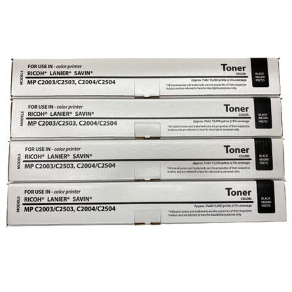 Pack X4 Black Ricoh MP C2504 Toner (841918)