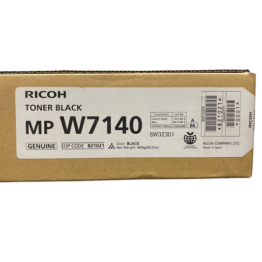Ricoh 821021 MP W7140 Black Toner Cartridge Genuine