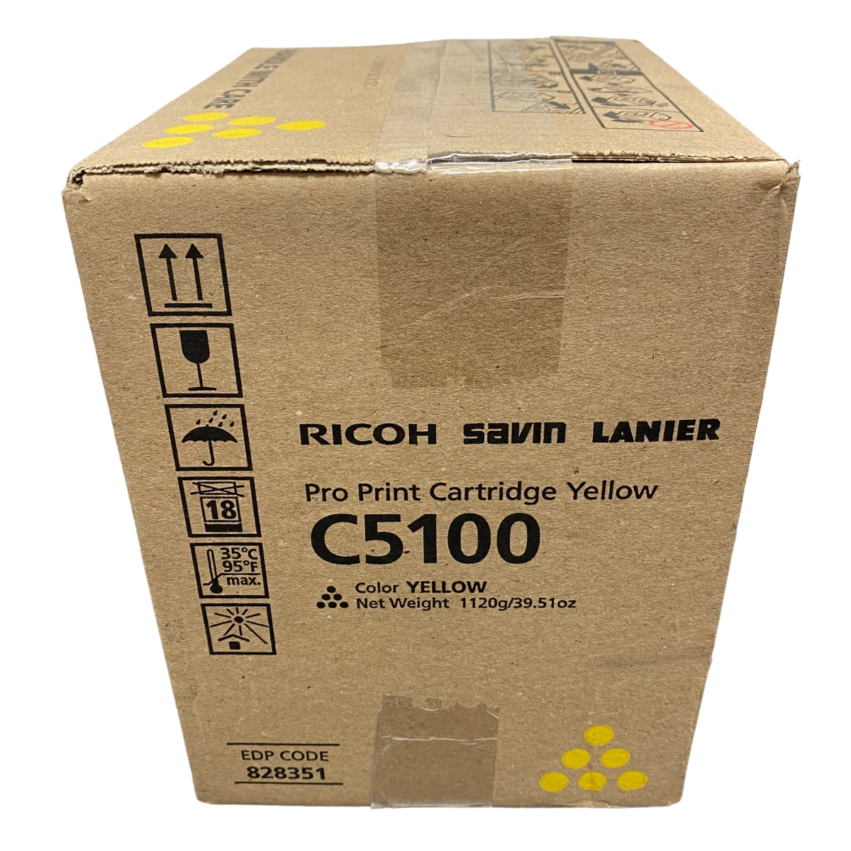 Yellow Ricoh C5100s Toner Cartridge (828351) Genuine
