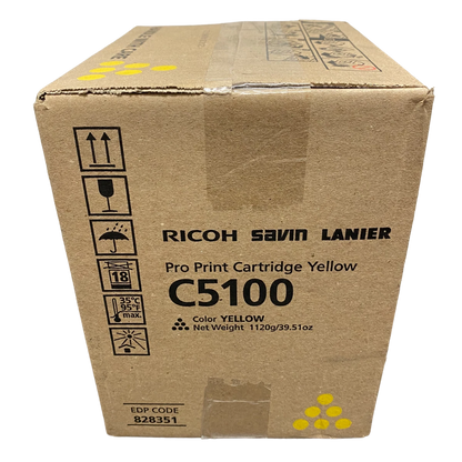 Yellow Ricoh C5100s Toner Cartridge (828351) Genuine