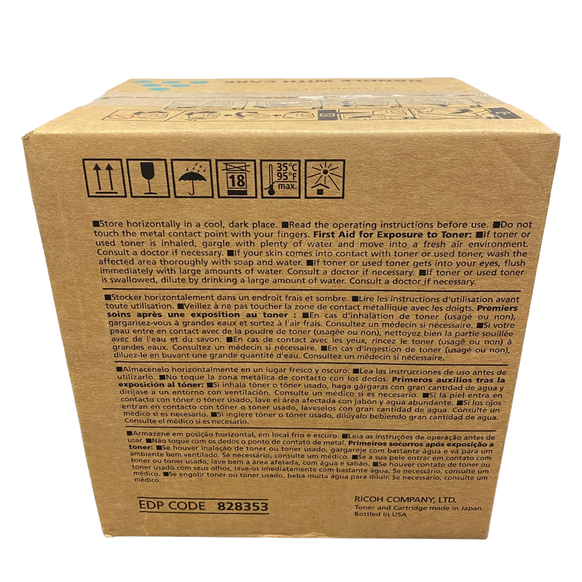 Cyan Ricoh C5100s Toner Cartridge (828353) Genuine