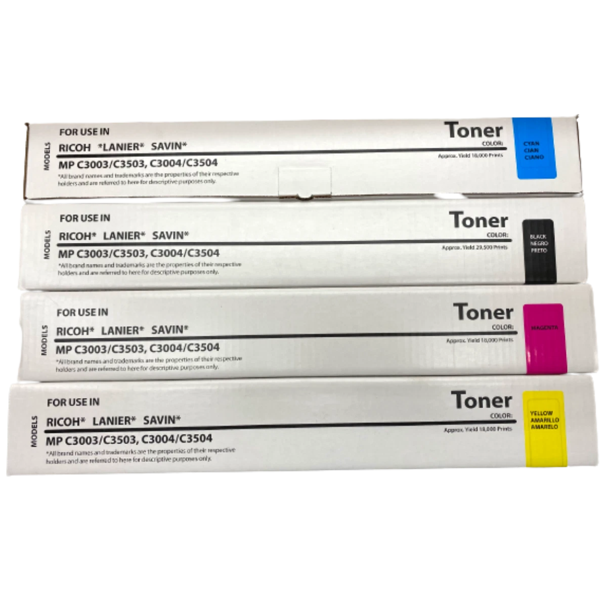 Ricoh MP C3004-3504 Toner Color Set (841813 841914 841915 841916)