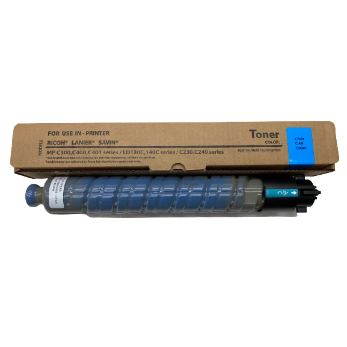 Cyan Generic Ricoh MP C300 Toner Cartridge (841725) - Made in Japan/USA