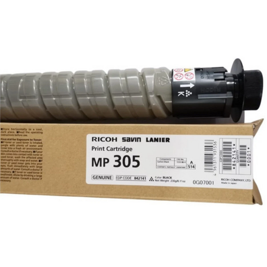 Black Ricoh 842141 MP 305+ Genuine Toner Cartridge