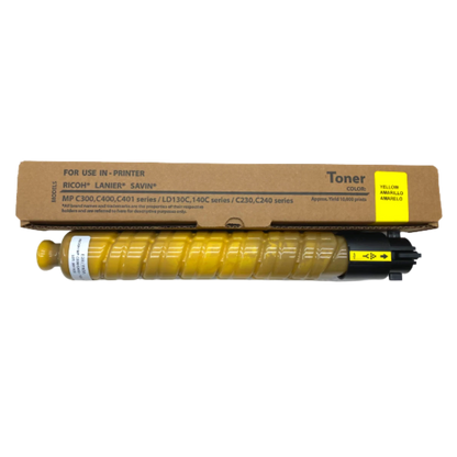 Yellow Generic Ricoh Aficio MP C300 Toner Cartridge (841727) - Made in Japan/USA