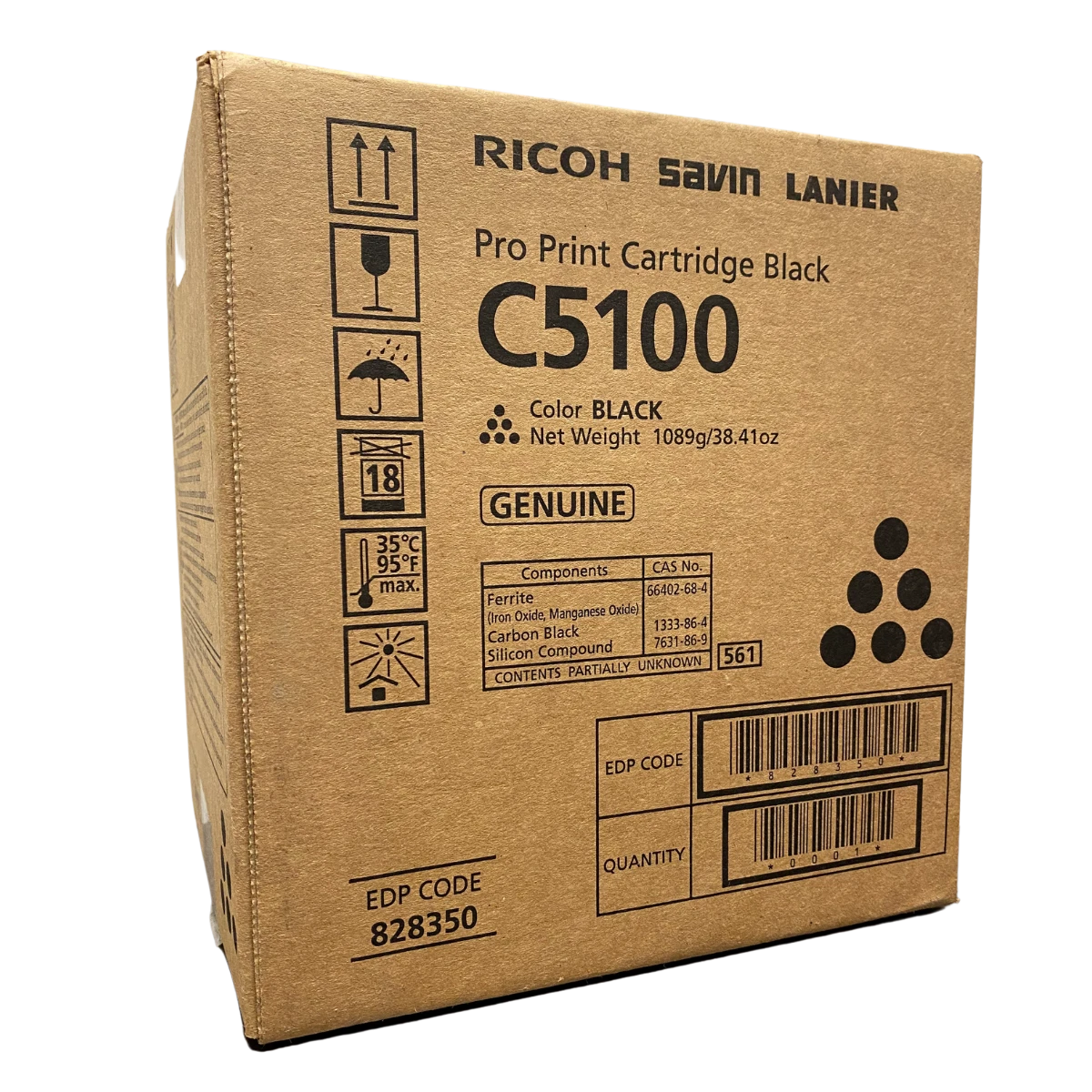 Black Ricoh C5100s Toner Cartridge (828350) Genuine