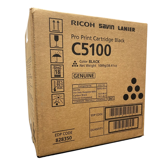 Black Ricoh C5100s Toner Cartridge (828350) Genuine