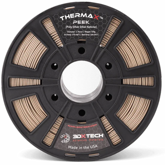 3DXTech ThermaX PEEK High-Performance Filament (1.75mm, 500g) - Made in USA