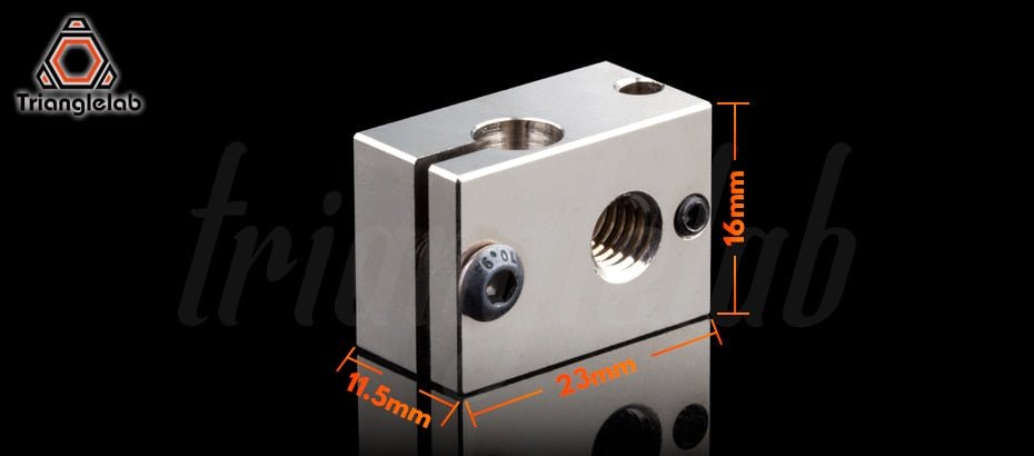 Trianglelab V6 Plated Copper & Titanium Alloy Hotend Kit (24V)